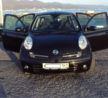 Купить Nissan Micra 2007 АКПП (90 л.с.) Бензиновый Новроссийск цвет Черный Хетчбэк 2007 года по цене 380000 рублей, объявление №463 на сайте Авторынок23
