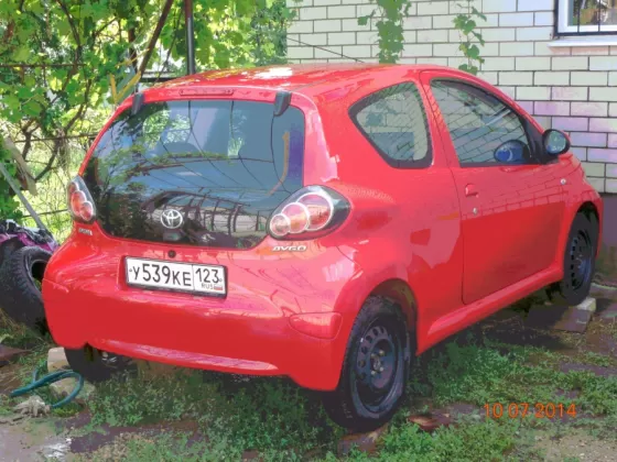 Купить Toyota Aygo 1000 см3 МКПП (68 л.с.) Бензин инжектор в Краснодар: цвет красный Хетчбэк 2009 года по цене 340000 рублей, объявление №1702 на сайте Авторынок23