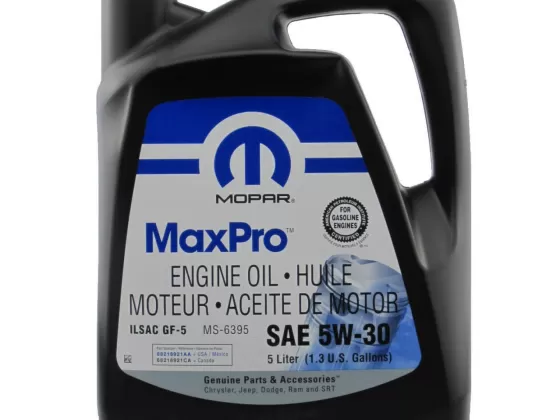 Моторное масло Mopar MaxPro Engine Oil 5W-30 SN, 4.9 л Краснодар