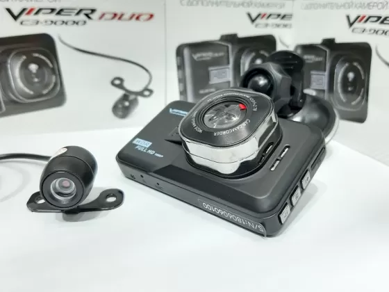 Видеорегистратор с двумя камерами Viper 9000 duo Краснодар