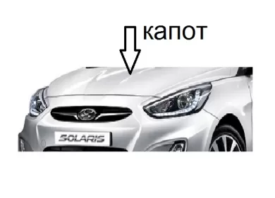 Капот Hyundai Solaris в цвет автомобиля Краснодар