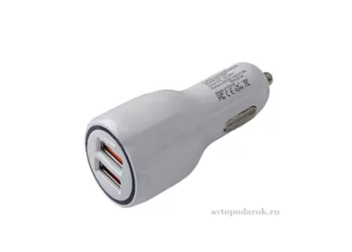 Зарядное устройство USB (2 порта) AVS UC-123 Quick Charge (2,4А) Краснодар